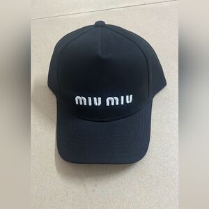 Black Miu Miu Hat